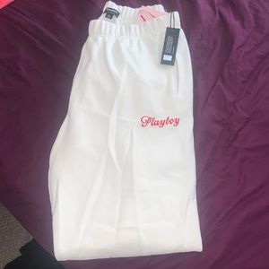 White PLAYBOY Sweatpants